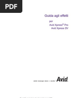 Avid Xpress Pro - Avid Xpress DV - Guida Agli Effetti