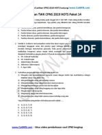 Soal Latihan TWK CPNS 2019 HOTS Paket 14 - Share2 PDF