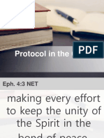 Protocol and Conflictsin The Church