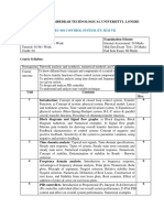 Modified Syllabus of Control System