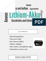 Lithium Ionen Akku Präsentation