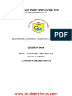 EC6402-Communication Theory - 2013 - Regulation