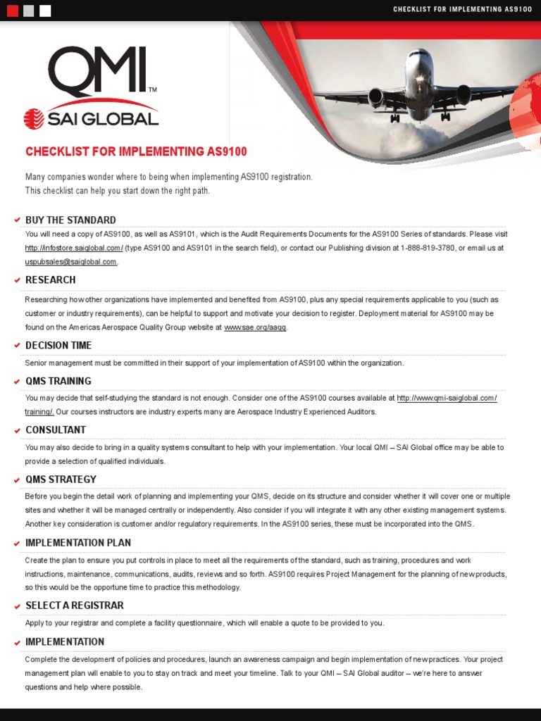 Aero Checklist Pdf Economies Business