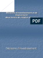  Decisions D'Investissement Et de Financement