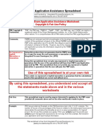 PMP Exam Application Spreadsheet
