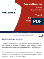 Tema I - Introducción Al Análisis Numérico