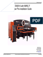 AMADA EM2510 With AMNC-F User Pre-Installation Guide Manual