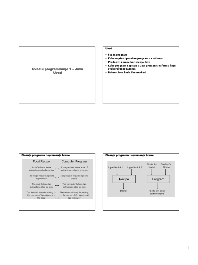 Predavanje Java | PDF