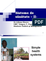 Sisteme de Sănătate - II