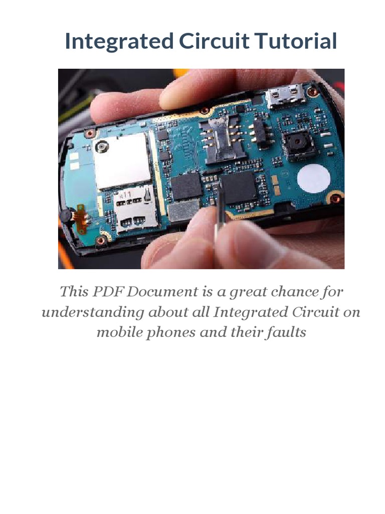 Integrated Circuit Tutorial PDF Integrated Circuit Electronic Circuits