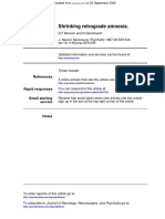 Shrinking Retrograde Amnesia PDF
