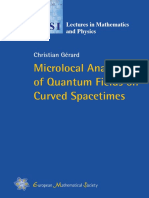 (ESI Lectures in Mathematics and Physics) Christian GÃ©rard - Microlocal Analysis of Quantum Fields On Curved Spacetimes-European Mathematical Society (2019)