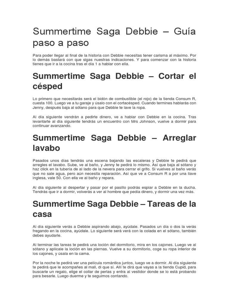 Summertime Saga Debbie | PDF | Naturaleza