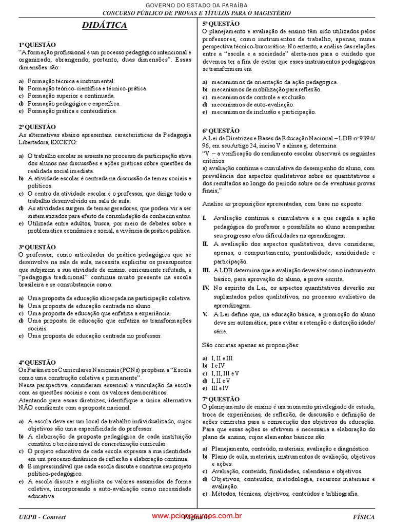 Funções da Avaliação Formativa e Continuada | PDF | Luz | Força