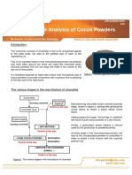 Particle Size Analysis of Cocoa Powders