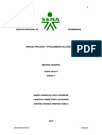 Evidencia 5- Manual “Procesos y procedimientos logísticos”