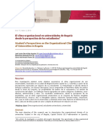 Clima Organizacional en Universitarios PDF
