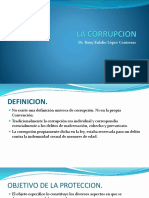 LA CORRUPCION. (Dr. Rony López Contreras 1