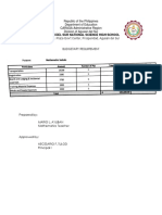 baguio budgetary requirements