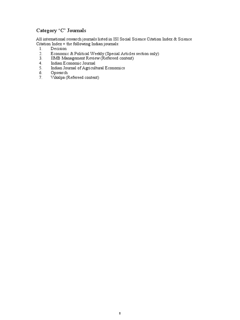 List of Journals SSCISCI PDF Social Science Science
