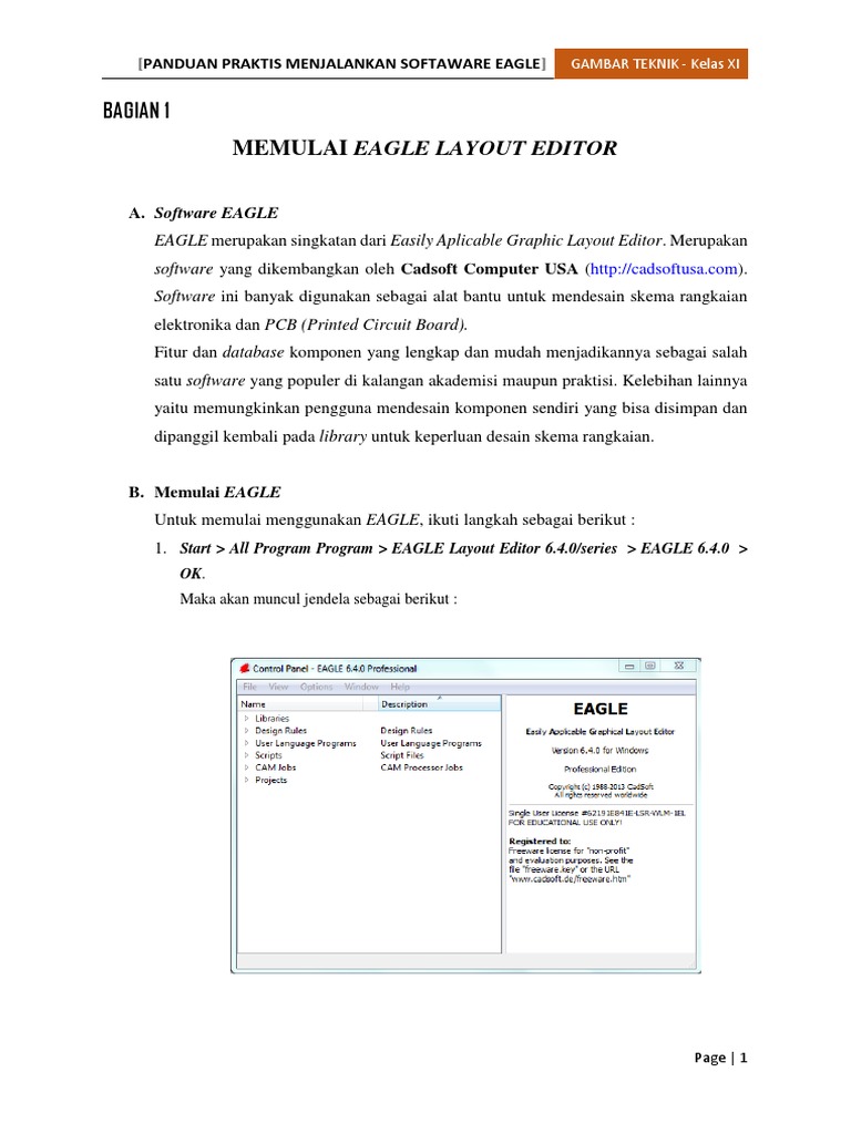 Panduan Lengkap Software EAGLE | PDF