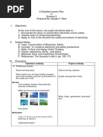 Grade 5 Electricity Lesson Plan | PDF | Electric Current | Electricity