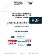 Curso de Engenharia do Ar Condicionado - Apostila de Carga Térmica