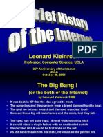 Kleinrock a Brief History of the Internet