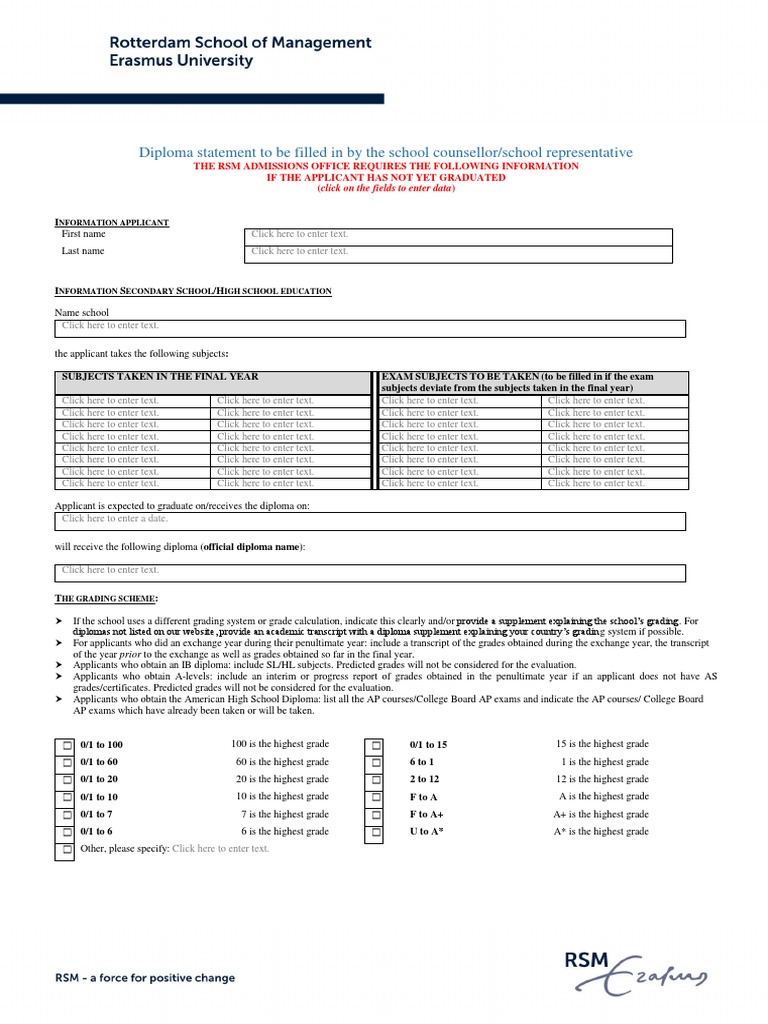 Diploma Statement 2020 non-VWO | PDF | Advanced Placement | High School ...