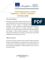 FEDEXPOR - Formación Internacional y Misión Comercial a España y Alemania