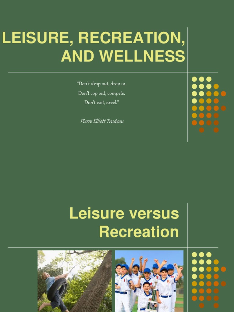 Recreation Pdf Recreation Leisure