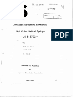 JIS B 2702 1987, Hot Coiled Helical Springs