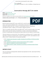 Overview of Electroconvulsive Therapy (ECT) For Adults - UpToDate