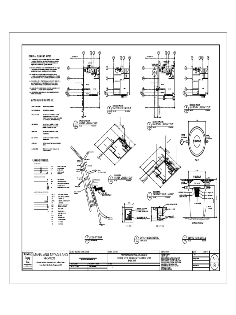 Sanitary122333 Plan | PDF | Sanitary Sewer | Storm Drain