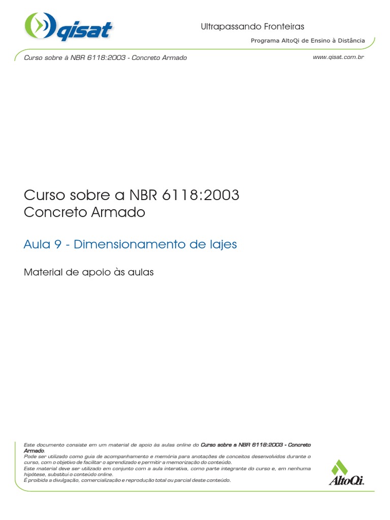 Material de Apoio NBR 6118:2003 | PDF