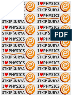 Sticker I Love Physics