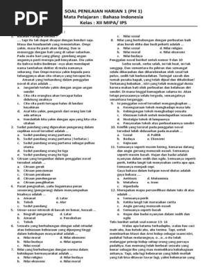Soal Penilaian Harian 1 Pdf
