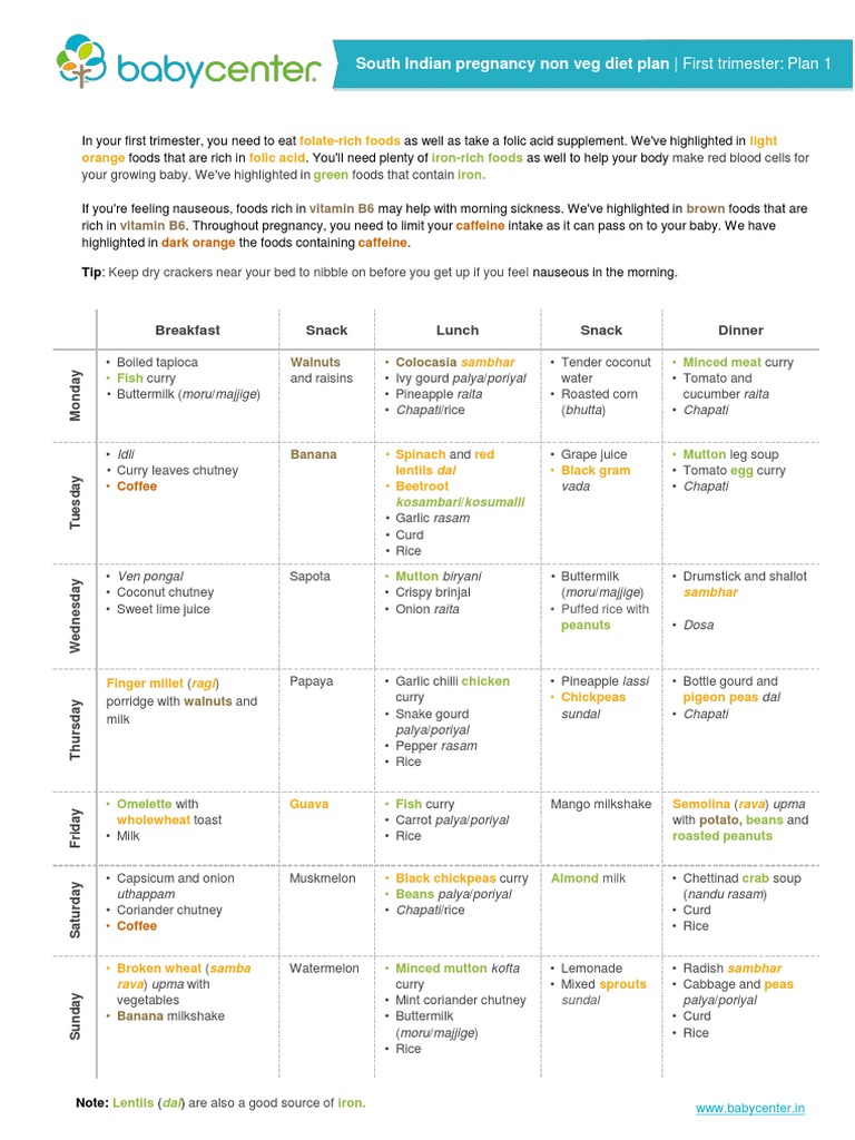 South Indian Non Veg Diet Plan 1 | PDF | Curry | Indian Cuisine