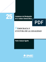 Democracia y Cultura de La Legalidad - Pedro Salazar