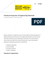 Chemical Properties of Engineering Materials - Electrical4U