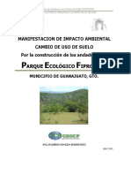 MIA. Cambio de Uso Del Suelo. Construcción de Andadores en Parque Ecológco. Guanajuato. 11GU2010FD042