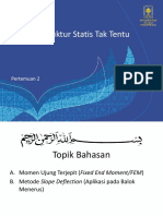 Kuliah ASSTT - Pertemuan 2 - FEM Dan Metode Slope Deflection (Aplikasi Pada Balok Menerus)