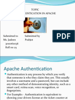 Authentication in apache