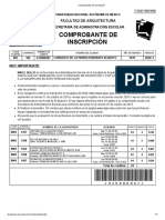 Comprobante de Inscripción PDF