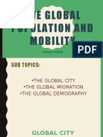Global Population Mobility and Cities Group Four