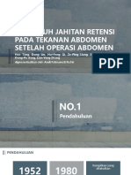 Pengaruh Jahitan Retensi Pada Tekanan Abdomen Setelah Operasi Abdomen