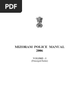 Mizoram Police Manual 2006 PDF