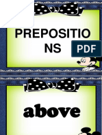 Prepositions & Prepositional Phrases