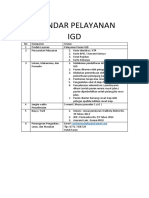 STANDAR PELAYANAN IGD