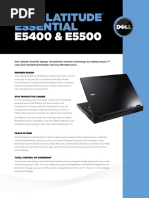 Dell Latitude E5400 E5500 Specsheet Au PDF